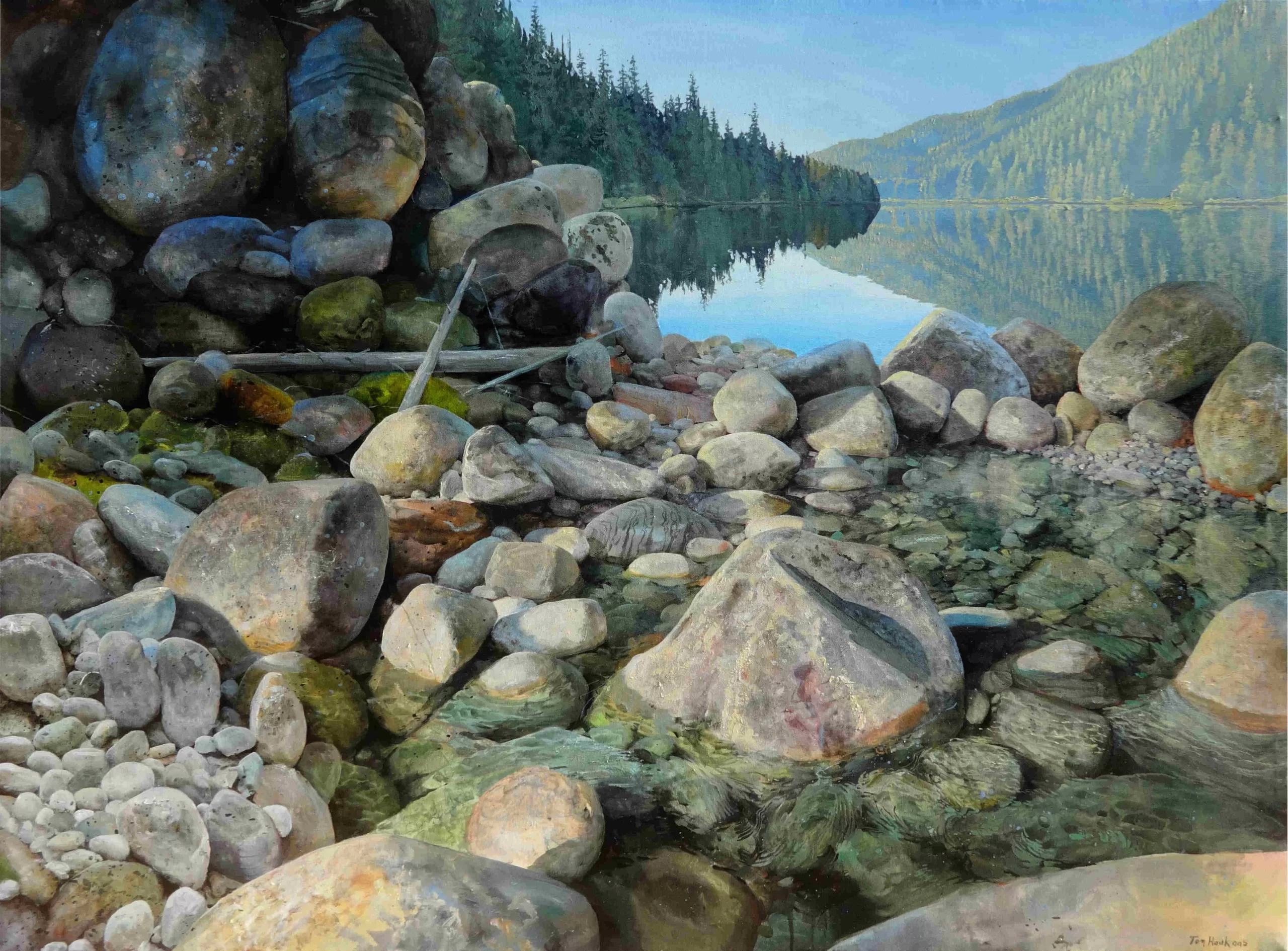 Green Early August - 48" x 36" (122 x 91cm)