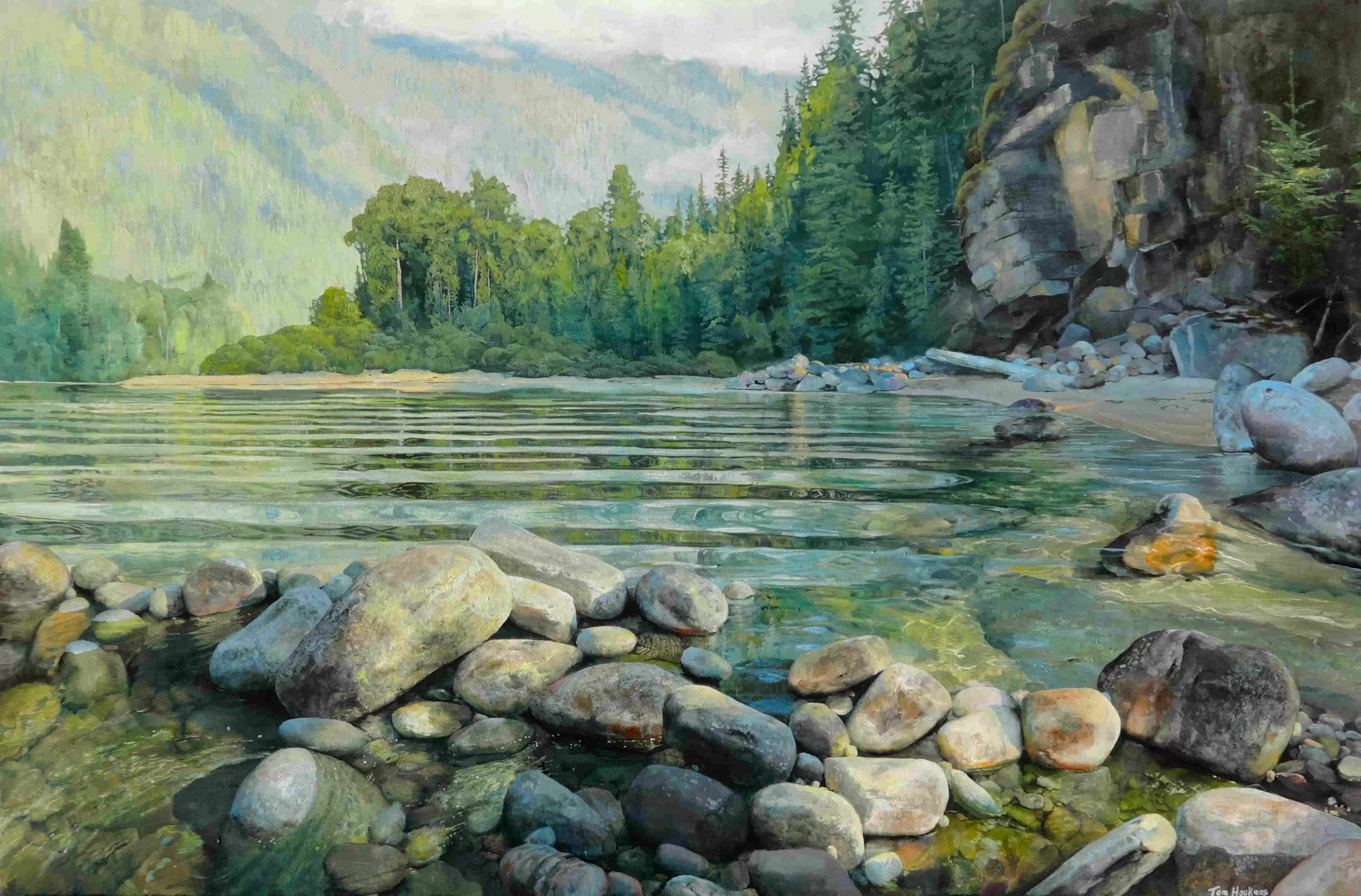 Green Late August - 48" x 32" (122 x 81cm)