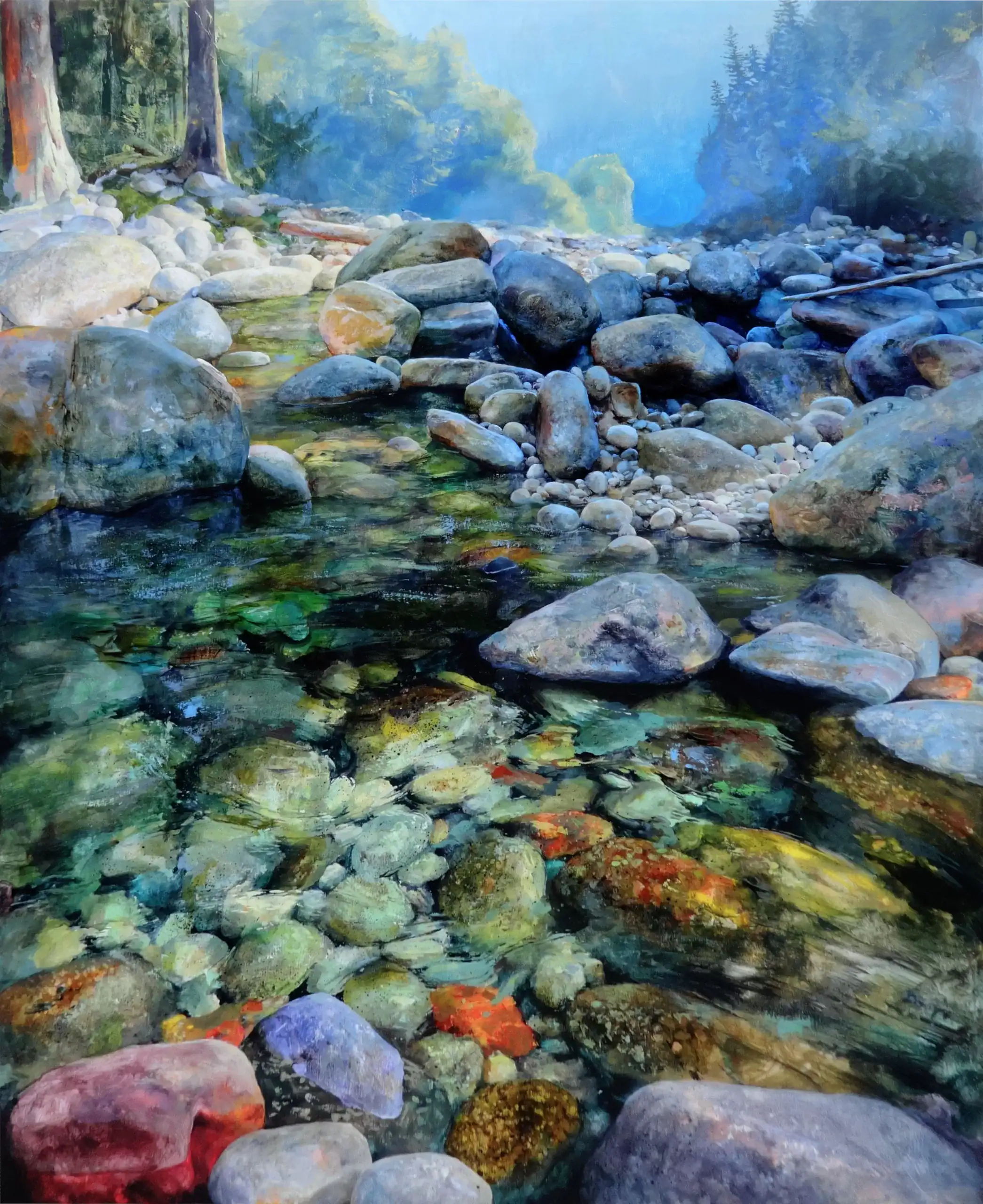 Blue September #3 - 36"x48" (91 x 122 cm)
