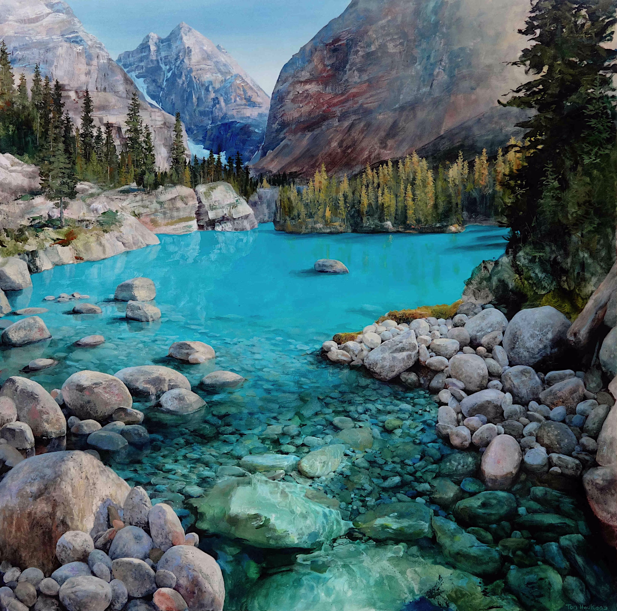 Turquoise Opabin - 48"x48"